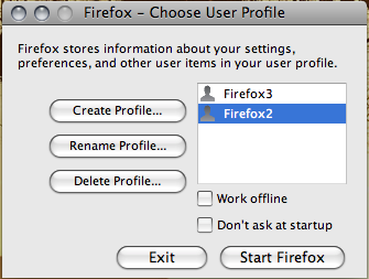 Firefox Profile Manager